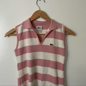 Lacoste collared tank top